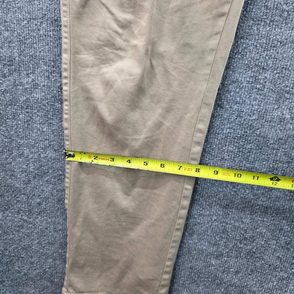 Peter Millar Mens Khaki Chinos Flat Front Straight Leg Pants Size 38 - Picture 11 of 12